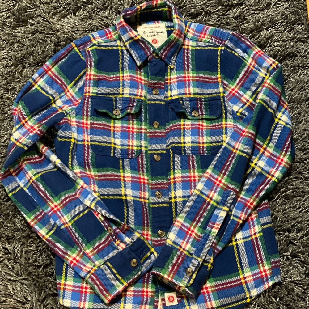 Plaid Flannel Button Down Shirt